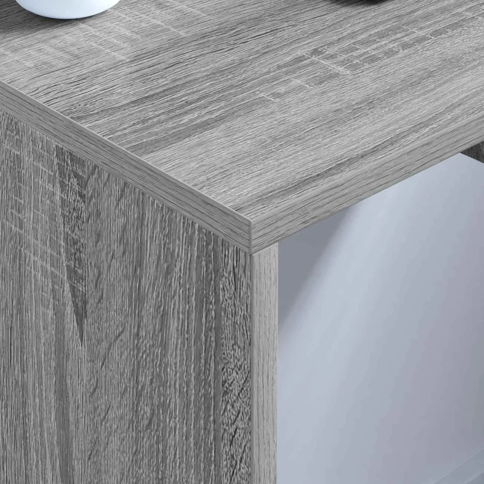vidaXL Wandbureau Grijs Sonoma 60 x 45 x 30 cm Bewerkt hout, foto 4