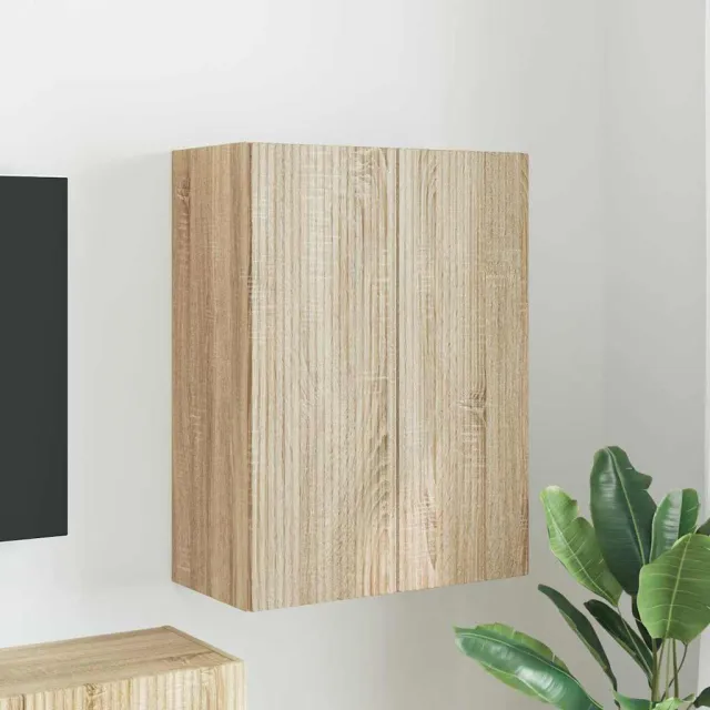 vidaXL TV-wandkast 59,5 x 31 x 80 cm Sonoma Eiken Bewerkt hout, foto 2