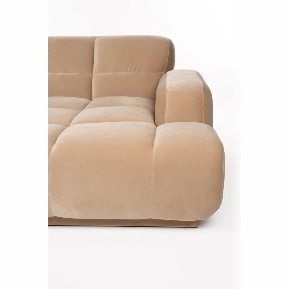 Zuiver 4-zitsbank Hazel rechts - beige, foto 6