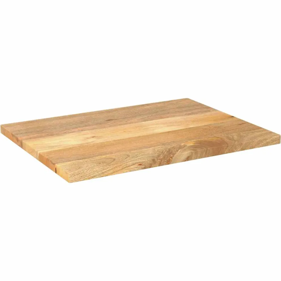 vidaXL Tafelblad rechthoekig 90x70x2,5 cm massief mangohout bruin, foto 2
