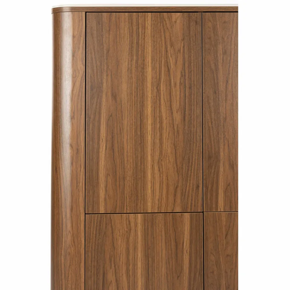 Housecraft Living Almira Kast Hout/ Marmerlook Walnootkleur, foto 4