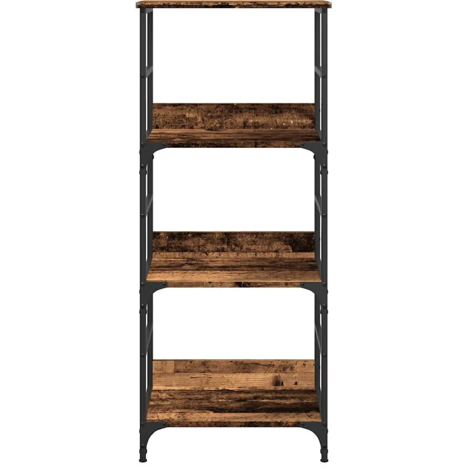 vidaXL Boekenkast 50x33x117,5 cm bewerkt hout oud houtkleurig bruin, foto 3