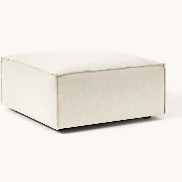 Westwing Collection Voetenbank Lennon Wit