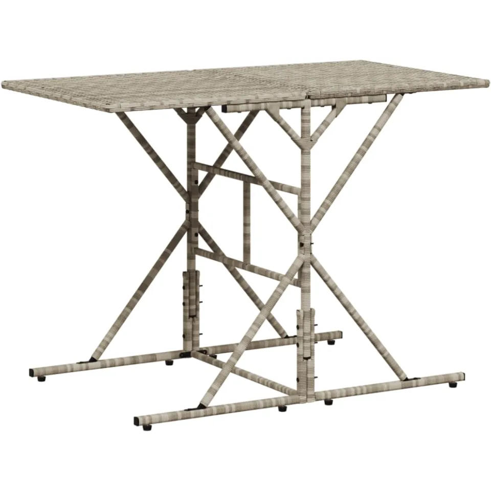 vidaXL 7-delige Tuinset met kussens poly rattan grijs, foto 3
