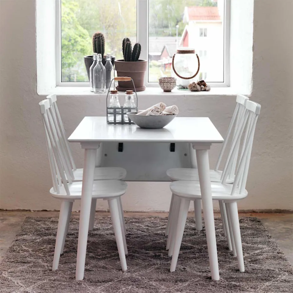 Rowico Home Lotta verlengbare houten eettafel wit - 120 x 80 cm, foto 2