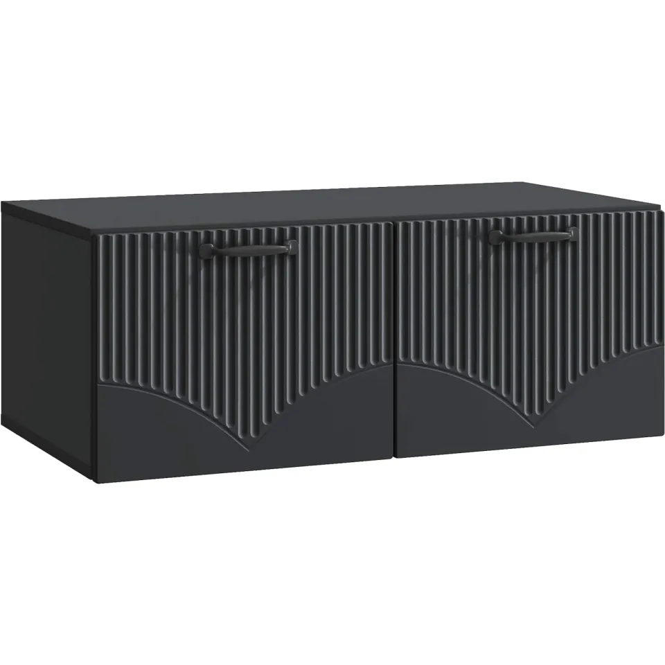 vidaXL Wandbeugel TV-kast Zwart 78,5 x 41 x 30 cm Bewerkt hout