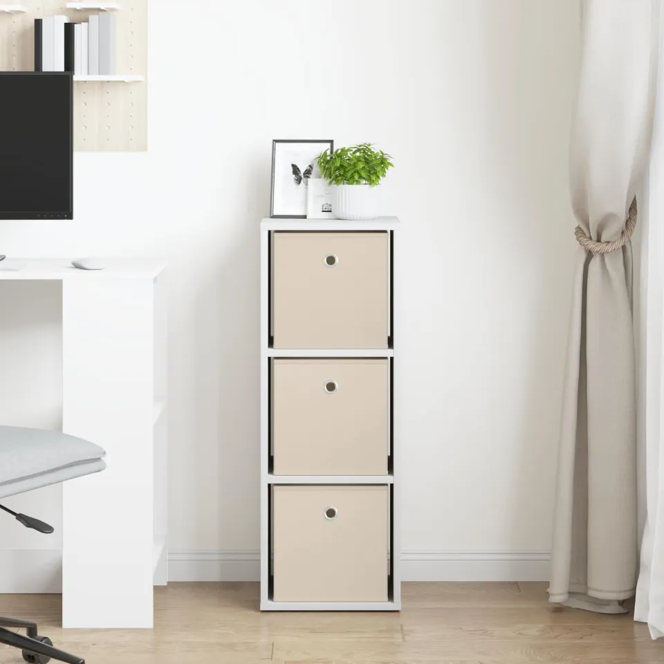 vidaXL Dressoir met lade Wit 30,5 x 27 x 84,5 cm, foto 2