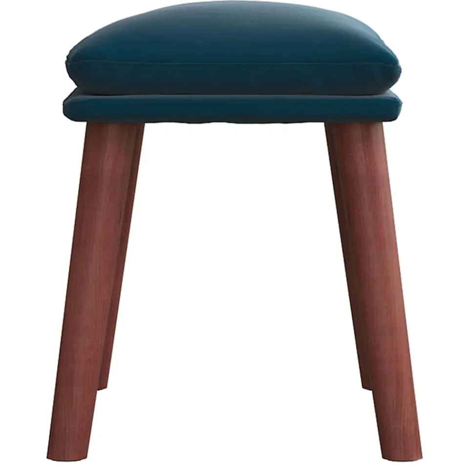 vidaXL Voetenbank 45x29,5x35 cm fluweel blauw, foto 4