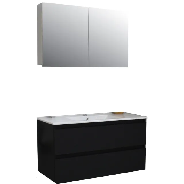 Boss & Wessing Pepper badkamermeubel mat zwart