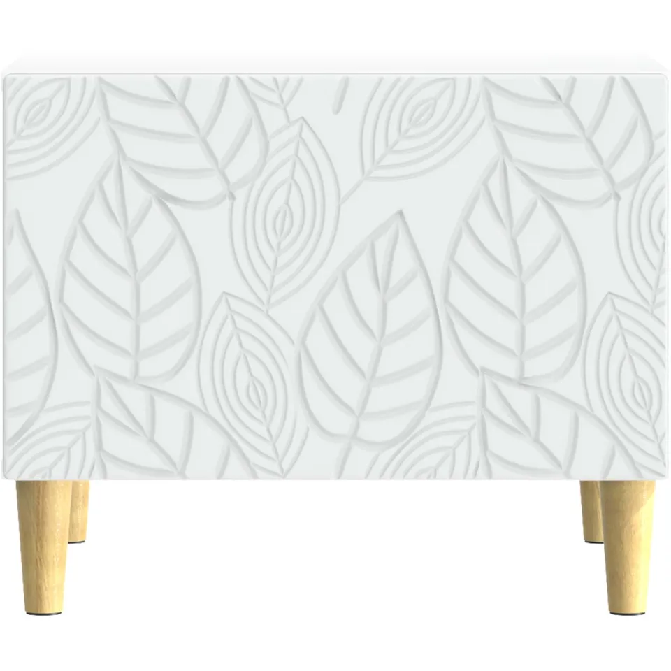 vidaXL Salontafel Wit 50 x 49 x 40 cm Bewerkt hout, foto 4