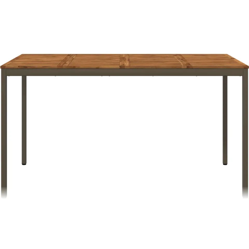 vidaXL Tuinbar Tafel NAARDEN Natuurlijk en Koffie 196 x 100,5 x 105 cm Bruin