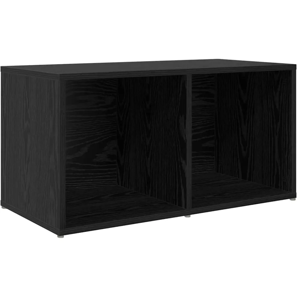 vidaXL Tv-meubelset 72 x 35 x 37 cm Zwart Bewerkt hout, foto 3