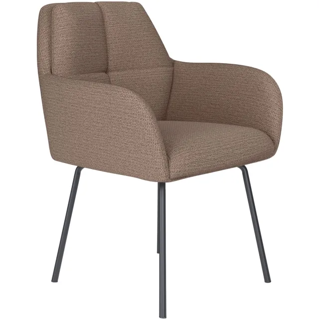 Housecraft Living Pete Eetkamerstoel Metaal Taupe