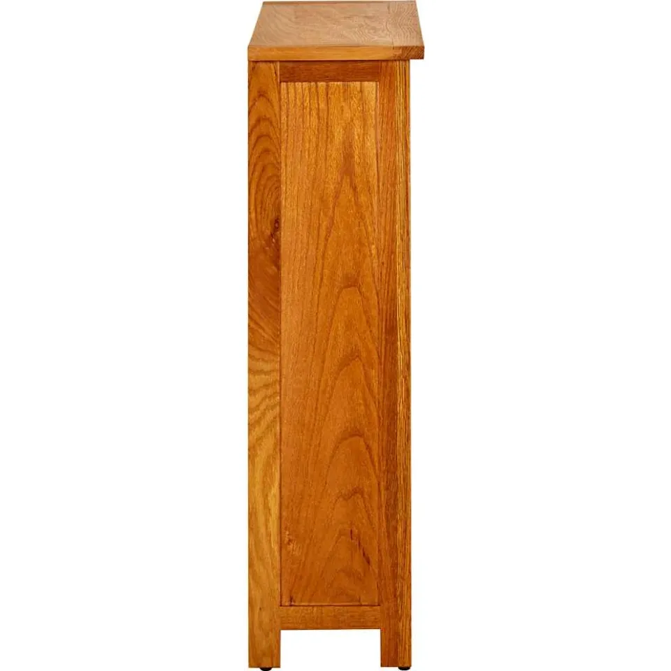 vidaXL Boekenkast met 3 schappen 70x22,5x82 cm massief eikenhout, foto 3