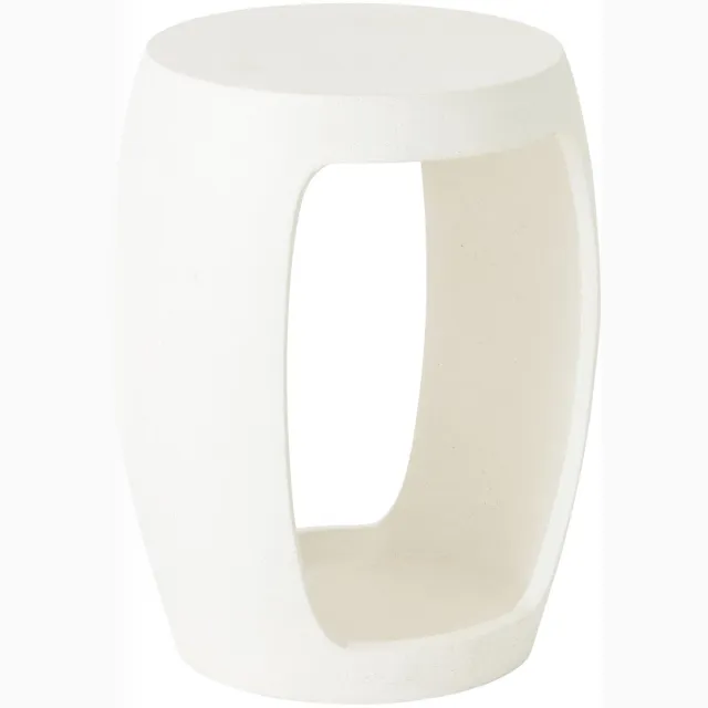 Must Living Coffee table Camber small,50x40x35 cm, fiber cement white Wit