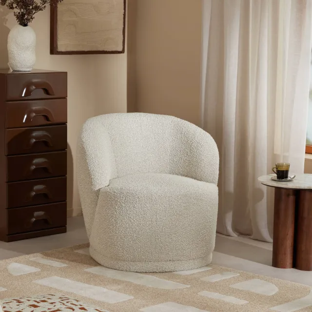 NOUS Living fauteuil Hila beige, foto 2